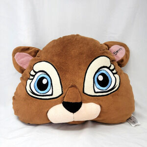 Fiesta Great Wolf Lodge 16" Stuffed Plush Sammy Squirrel Head Animal Pillow